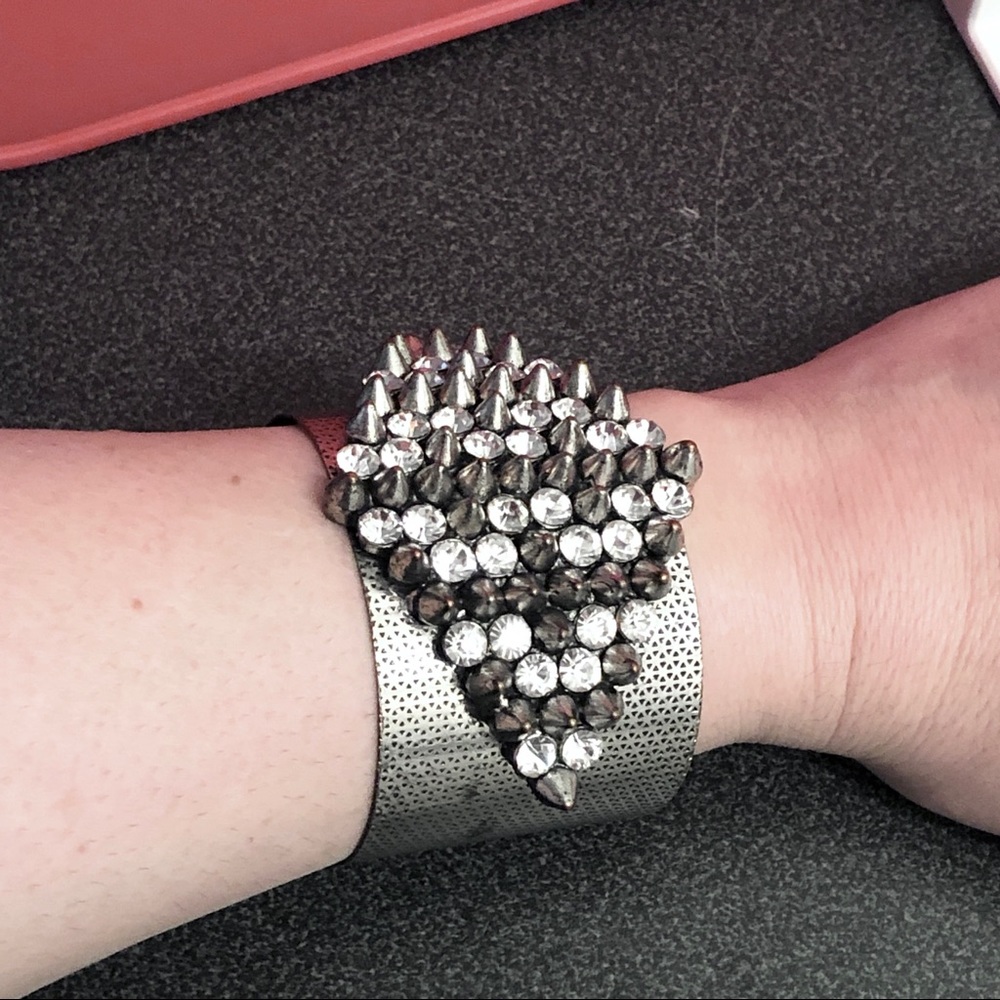 Absolute Stunner Rhinestone & Spike Bracelet - Picture 3 of 5